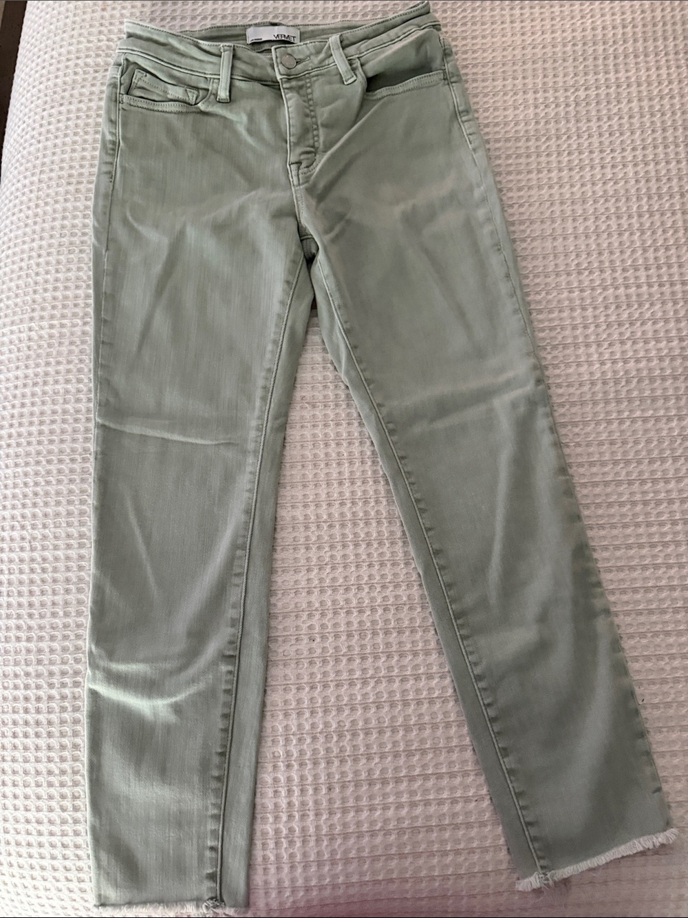 Vince Women’s Straight Leg Jeans in Sage Green
